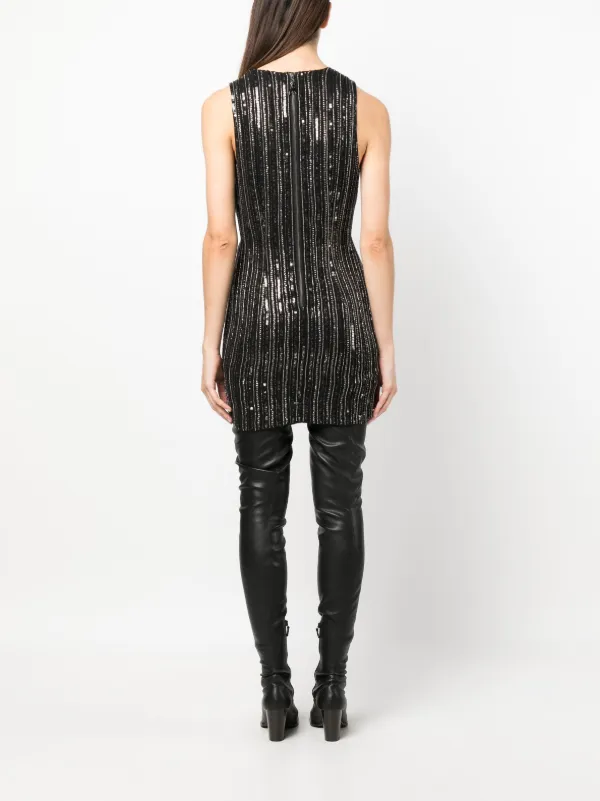 セール中★patrizia pepe スパンコール ミニドレス ワンピース Patrizia Pepe スパンコール ミニドレス | ブラック | FARFETCH JP