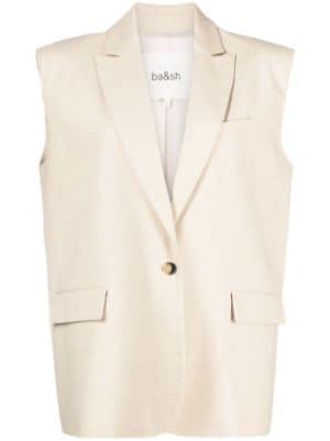 Ba&sh Bash Paris New Mood Oversized Blazer $425 White sz 0 XS