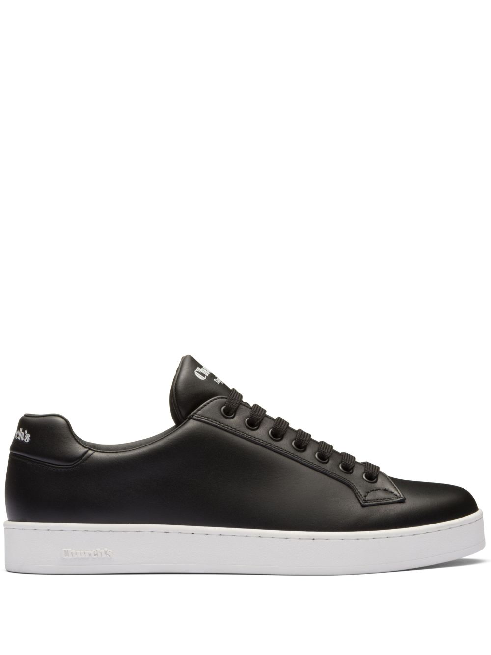 Church's Logo-print Leather Sneakers In Black