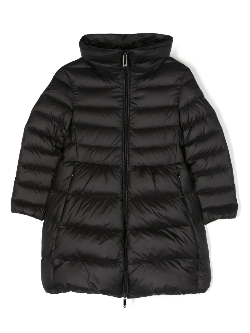 Il Gufo Kids' Padded Down-feather Coat In Black