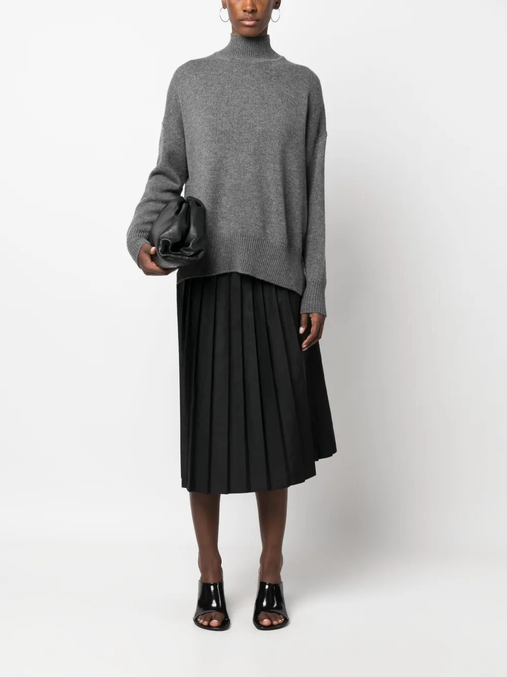 Jil Sander Gebreide coltrui - Grijs