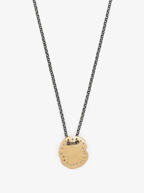 Rosa Maria 18kt Gelbgold- und Silberhalskette