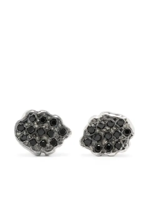 Rosa Maria diamond-embellished sterling silver earrings