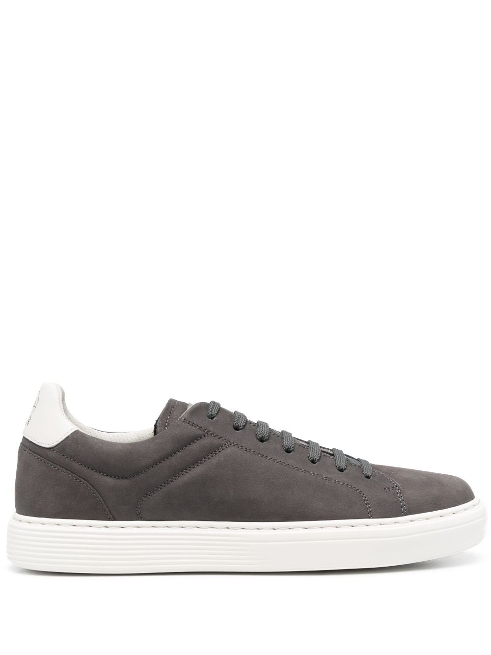 Image 1 of Brunello Cucinelli nubuck-leather low-top sneakers