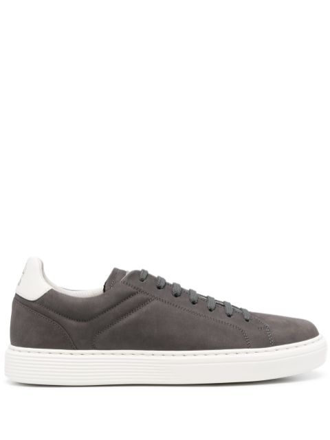 Brunello Cucinelli nubuck-leather low-top sneakers Men