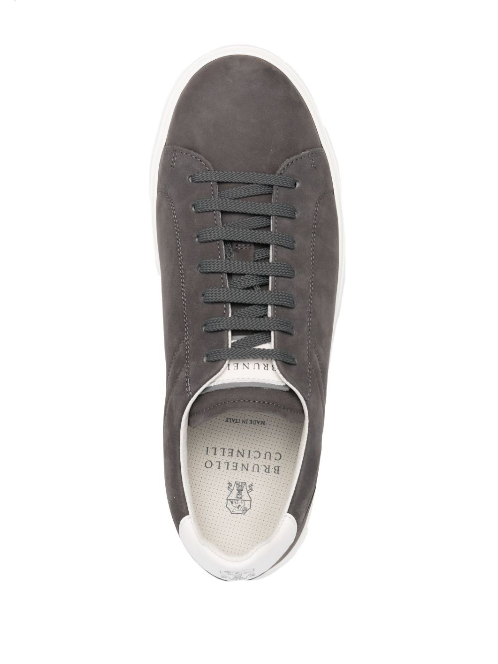 Brunello Cucinelli nubuck-leather low-top sneakers Men