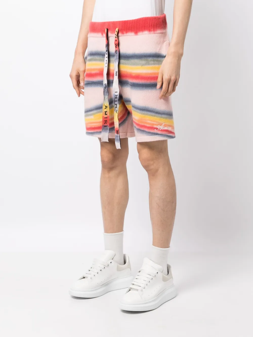 AMIRI Trainingsshorts met tie-dye print Oranje