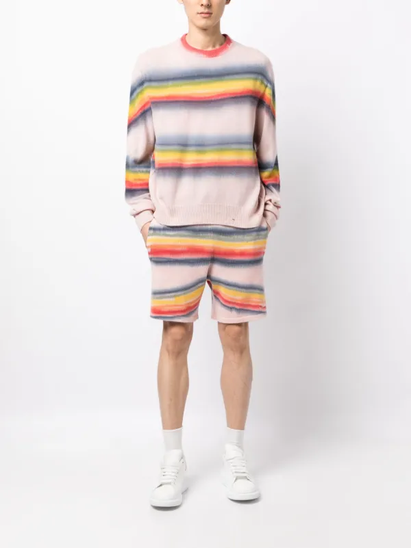 AMIRI Rainbow タイダイ トラックショーツ | オレンジ | FARFETCH JP