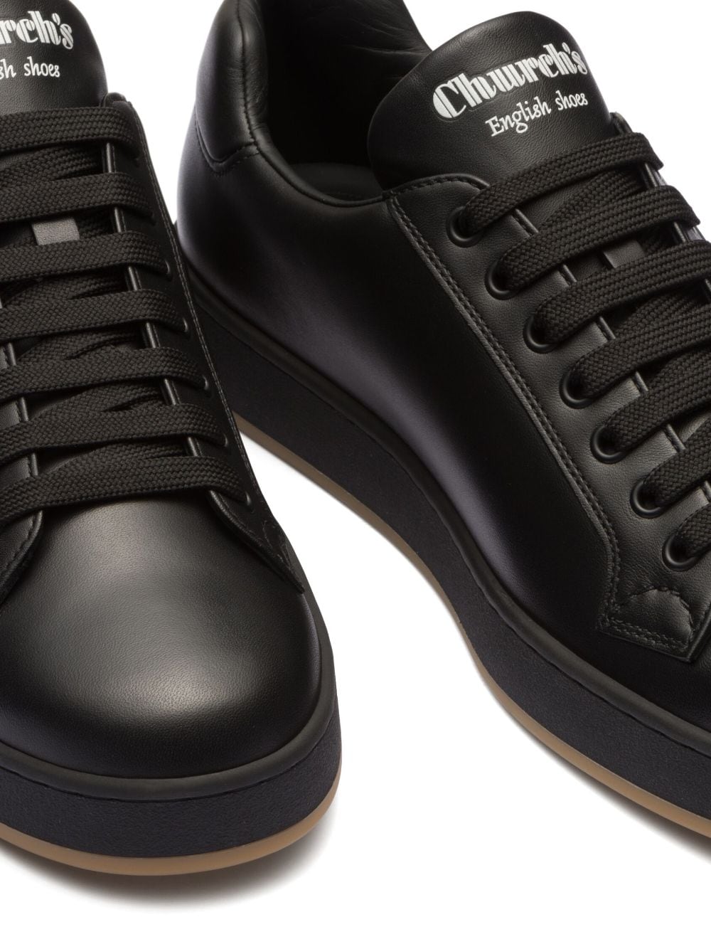 Shop Church's Ludlow Lace-up Leather Sneakers In Black