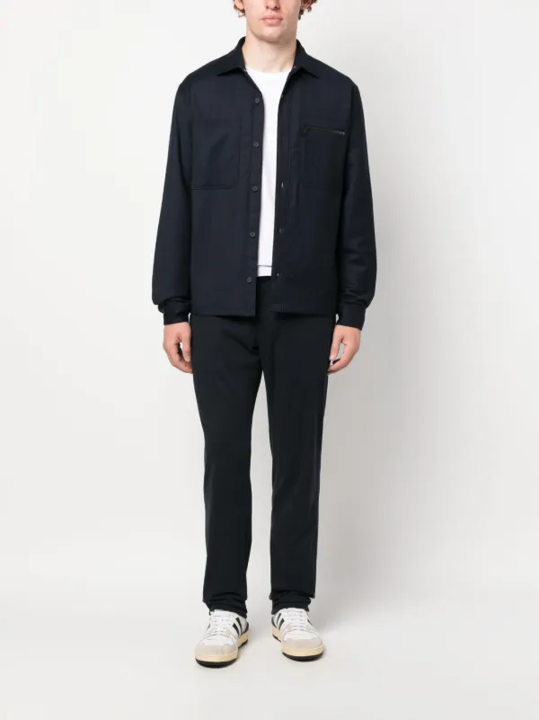Zegna ストレート チノパンツ | ブルー | FARFETCH JP