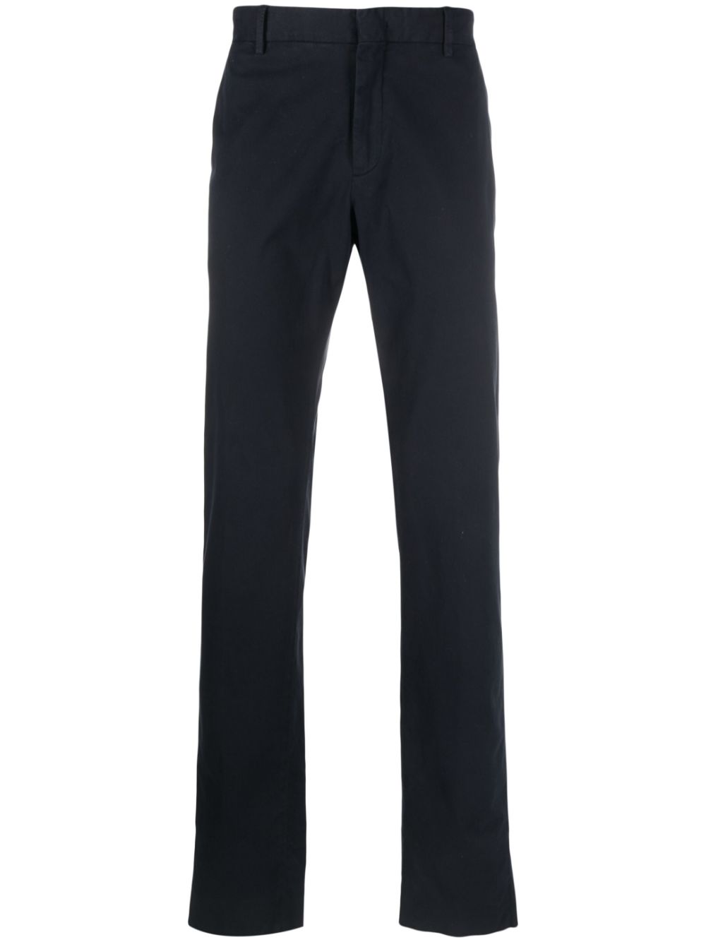 Zegna straight-leg stretch-cotton chinos - Blue