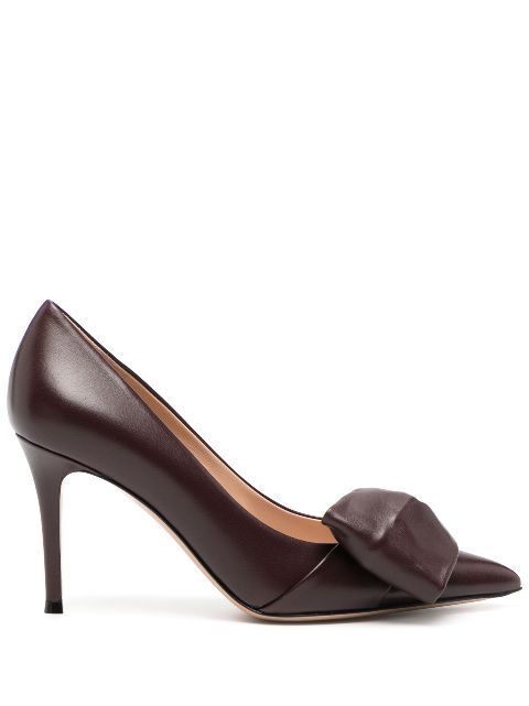 Gianvito Rossi bow-detail 90mm leather pumps Women