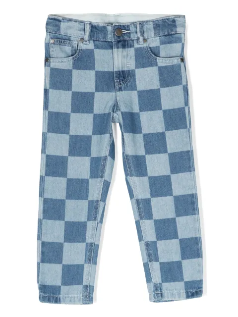 Stella McCartney Kids slim-cut checked trousers