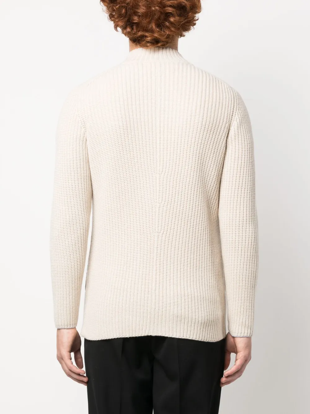 Brunello Cucinelli Double-breasted Wool-cashmere Cardigan In Neutrals
