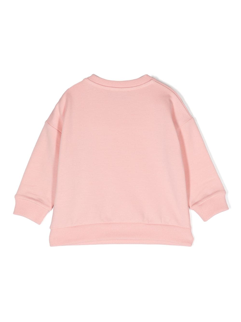 Shop Moschino Teddy Bear-motif Cotton Sweatshirt In Rosa