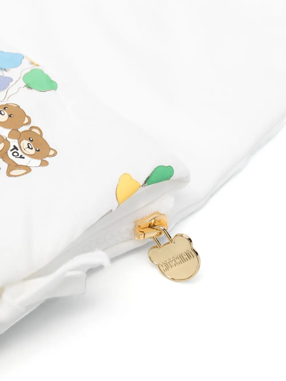 Moschino Kids Slaapzak met teddybeerprint - Wit