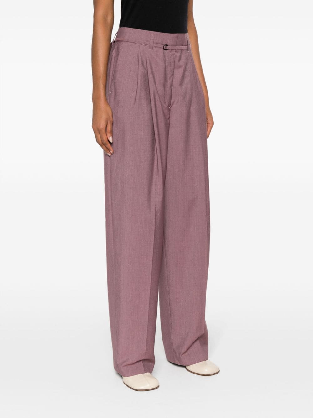 Shop Christian Wijnants Pina Pleated Trousers In Pink