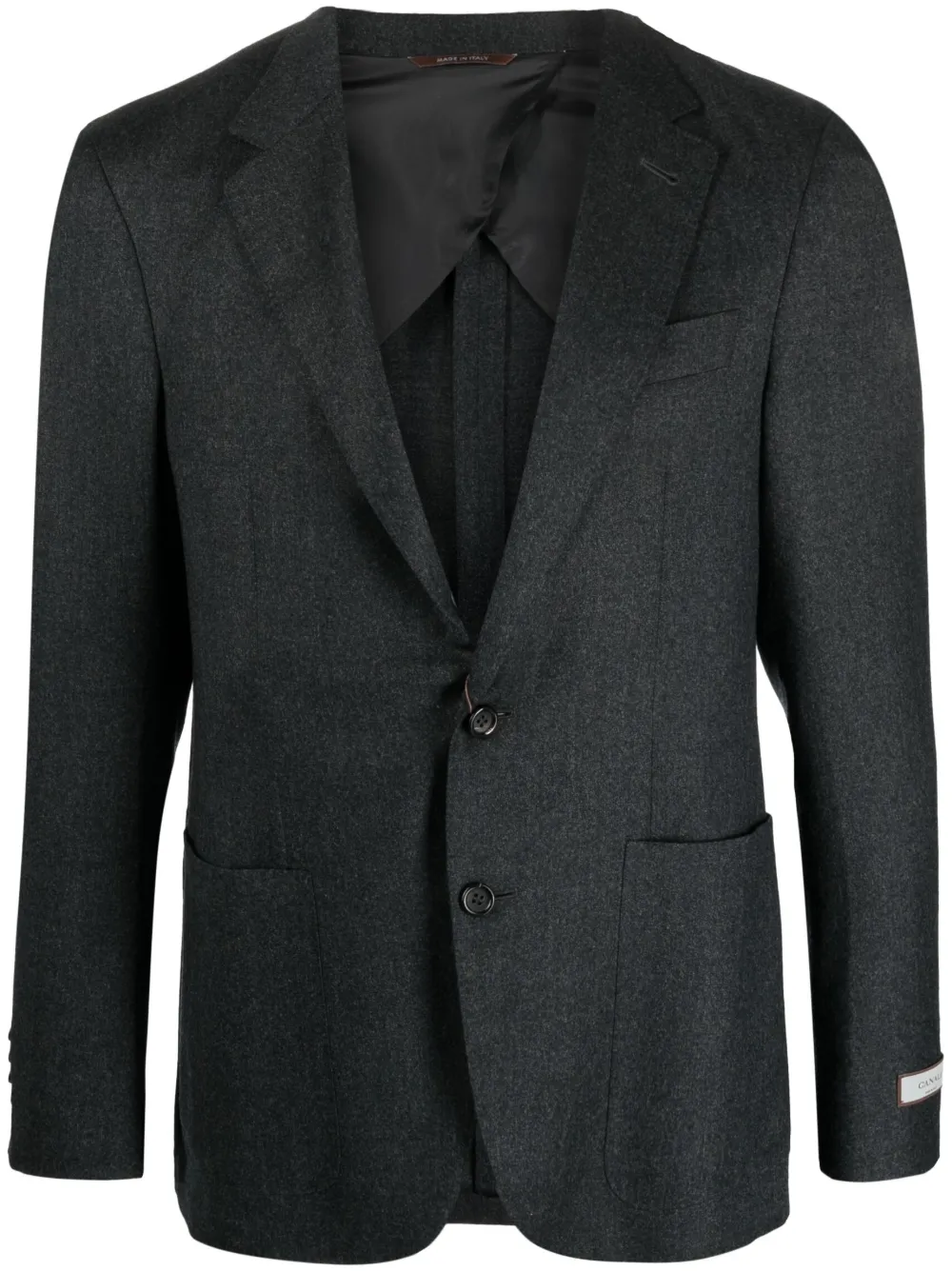 Canali single-breasted wool blazer | Grey | Image 1