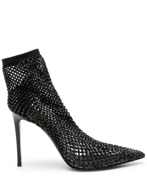 Le Silla Gilda 105mm mesh ankle boots Women