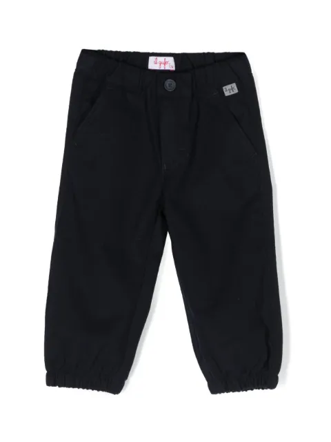 Il Gufo pantalones con pretina elástica y parche del logo