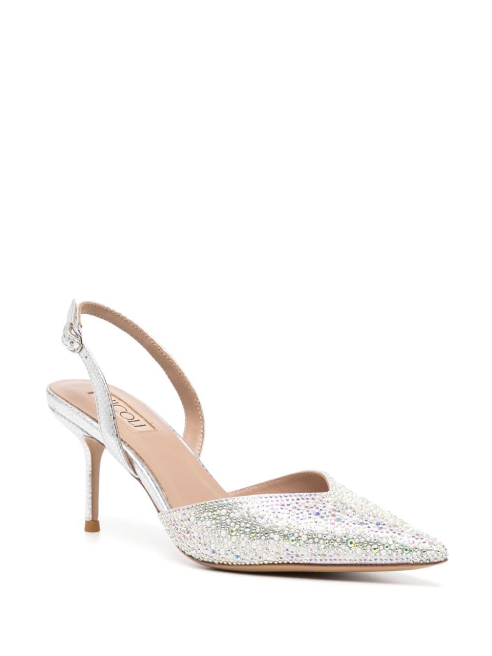 NICOLI Esther slingback pumps - Zilver