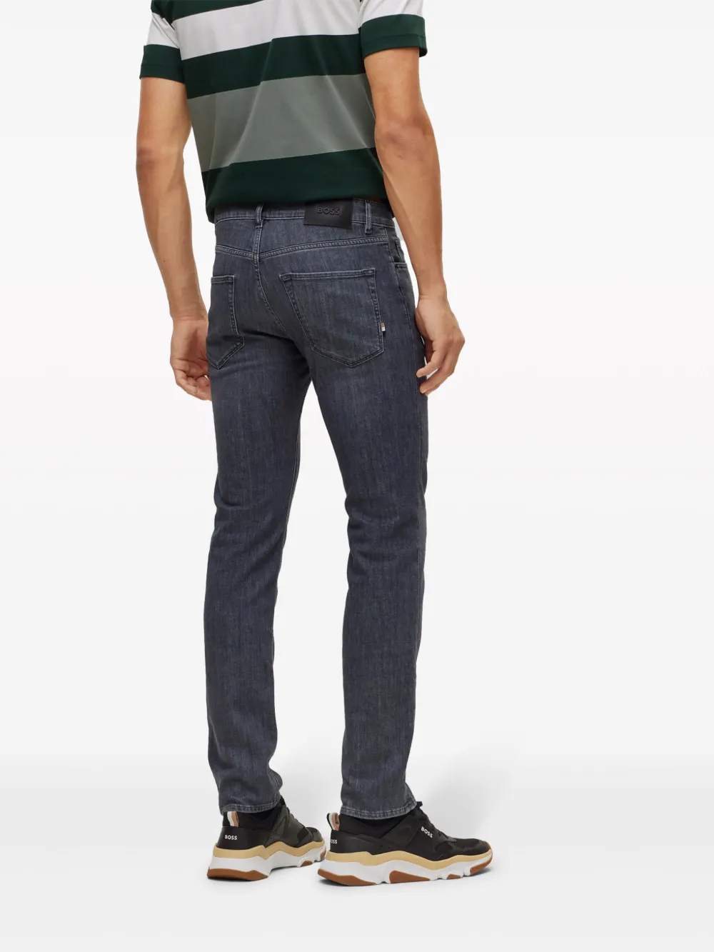 BOSS Mid waist skinny jeans Grijs