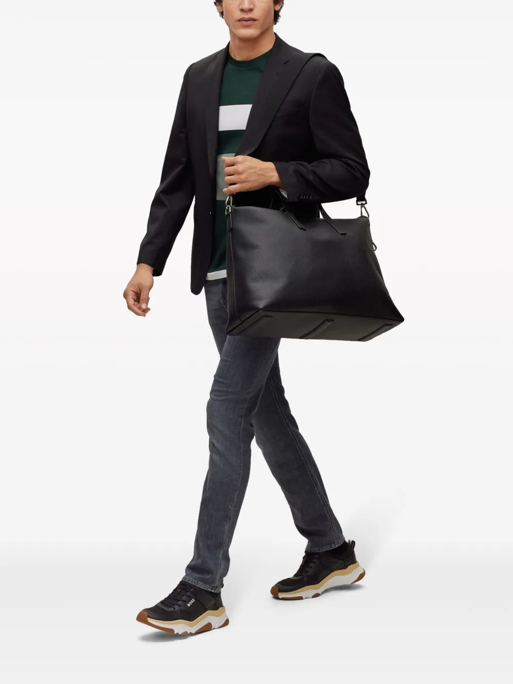 BOSS Mid waist skinny jeans - Grijs