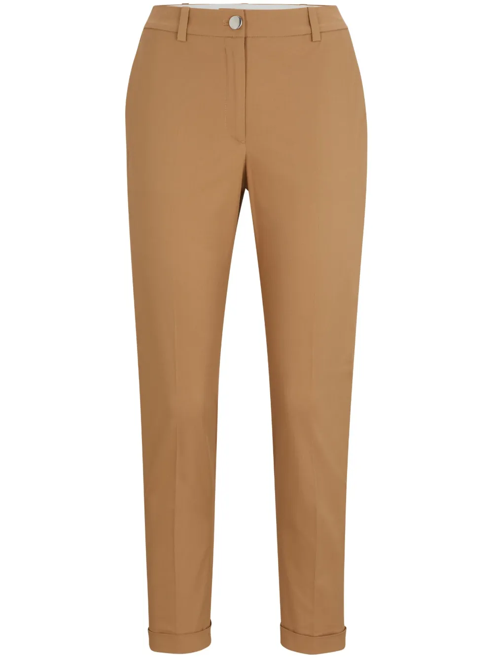 BOSS Straight broek Bruin