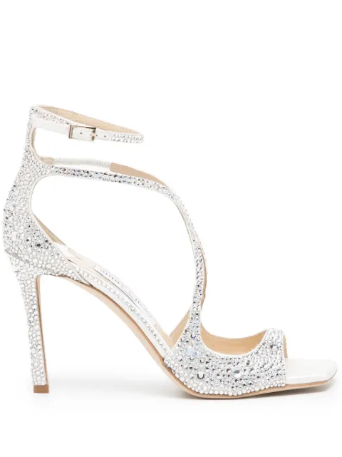 Jimmy Choo Azia 95mm crystal-embellished sandals
