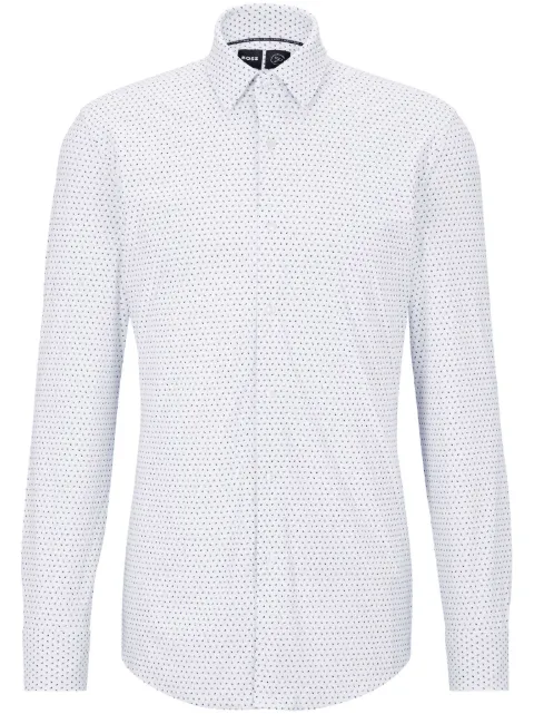 BOSS Camisa mangas longas com estampa