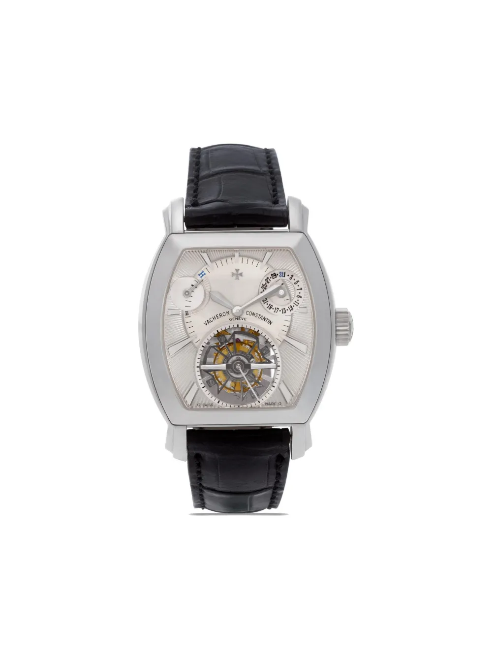 Pre-owned Vacheron Constantin 2000s Malte Tourbillon 36mm In Silver