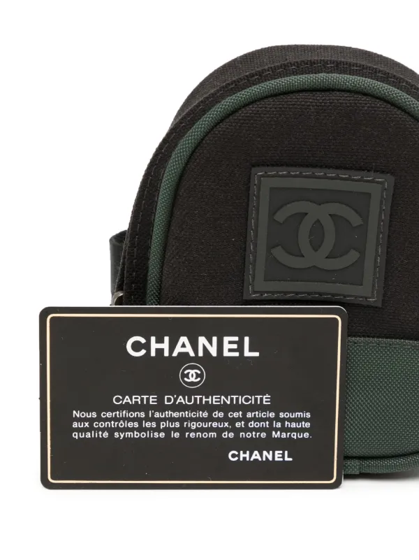 CHANEL Pre-Owned 2003 Sports Line Leg Pouch Black FARFETCH JO - Main Image