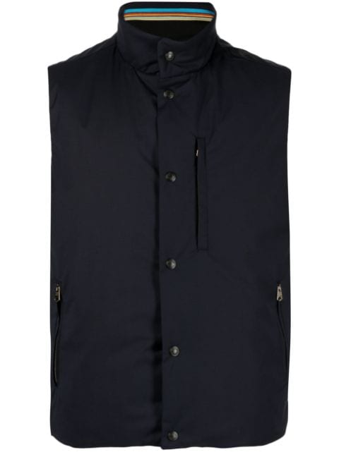 Paul Smith padded press-stud fastening vest