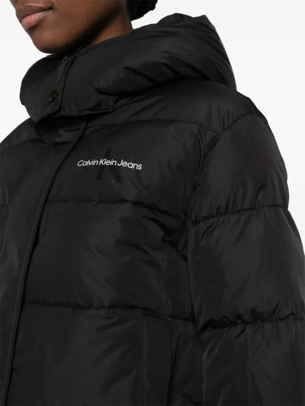 ★正規品★ 【 JEANS】 Cropped Satin Puffer Jacket Cropped Denim Puffer Jacket | Calvin Klein