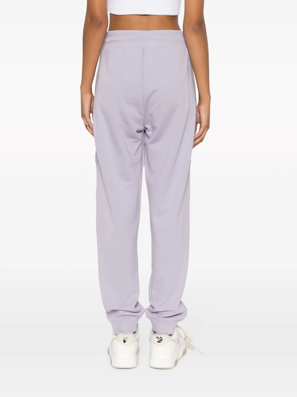 Calvin Klein Jeans Est.1978 Tab Jersey Track Pants In Purple