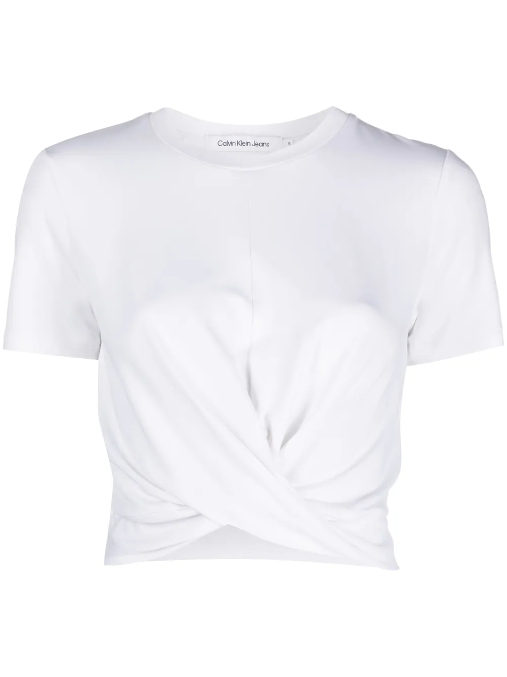 Calvin Klein Jeans T-shirt met gedraaid detail Wit