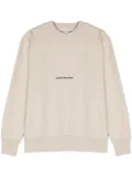 Calvin Klein Jeans Relaxed embroidered-logo sweatshirt - Neutrals