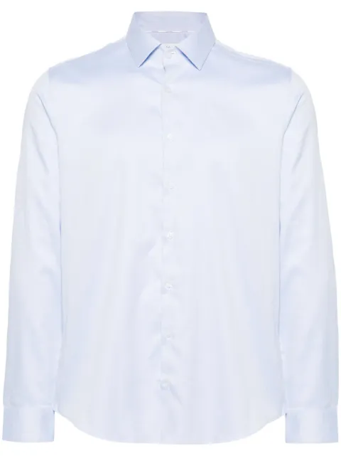 Calvin Klein logo-embroidered cotton shirt