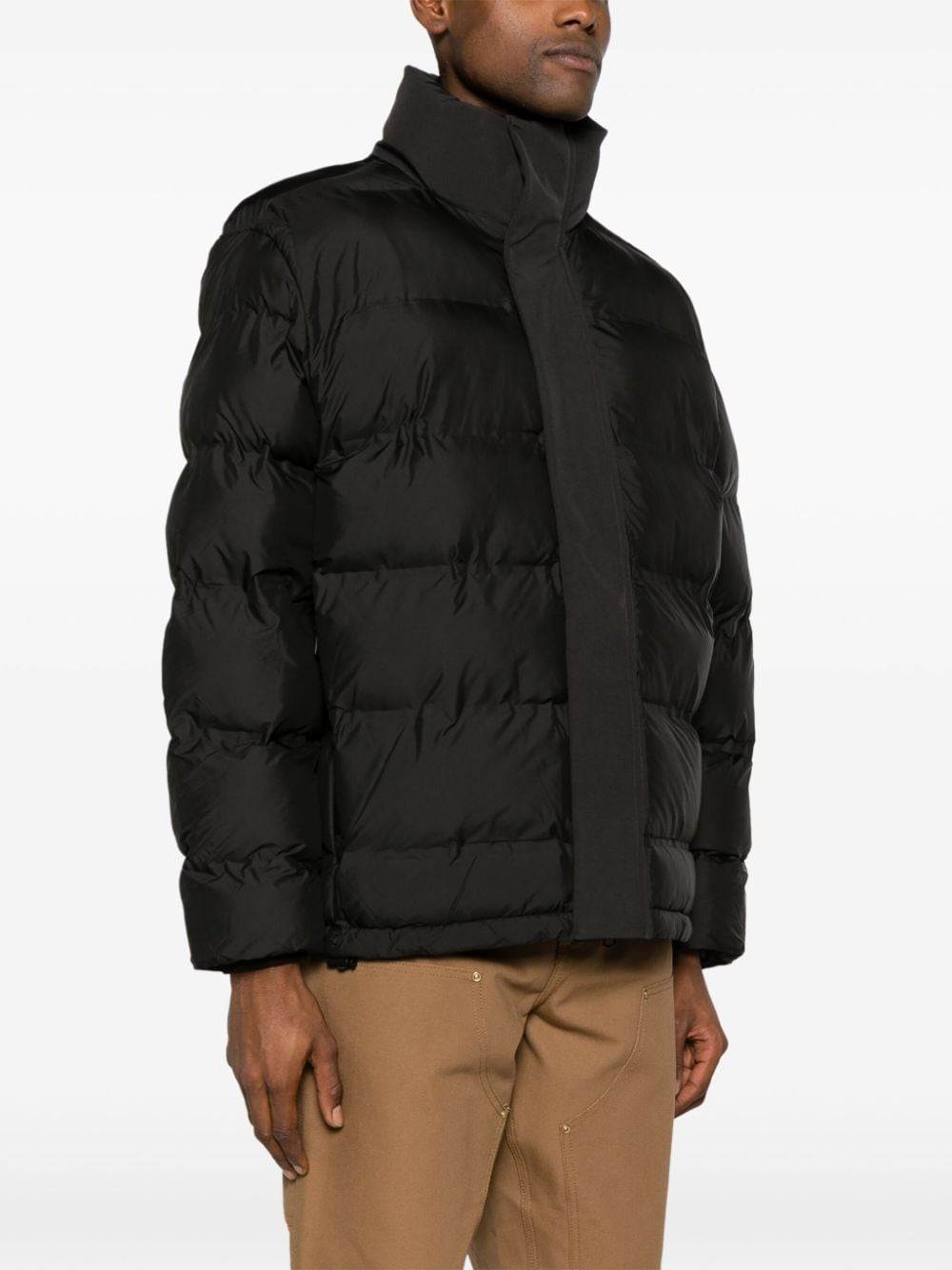 Shop Calvin Klein High-neck Puffer Jacket In Black