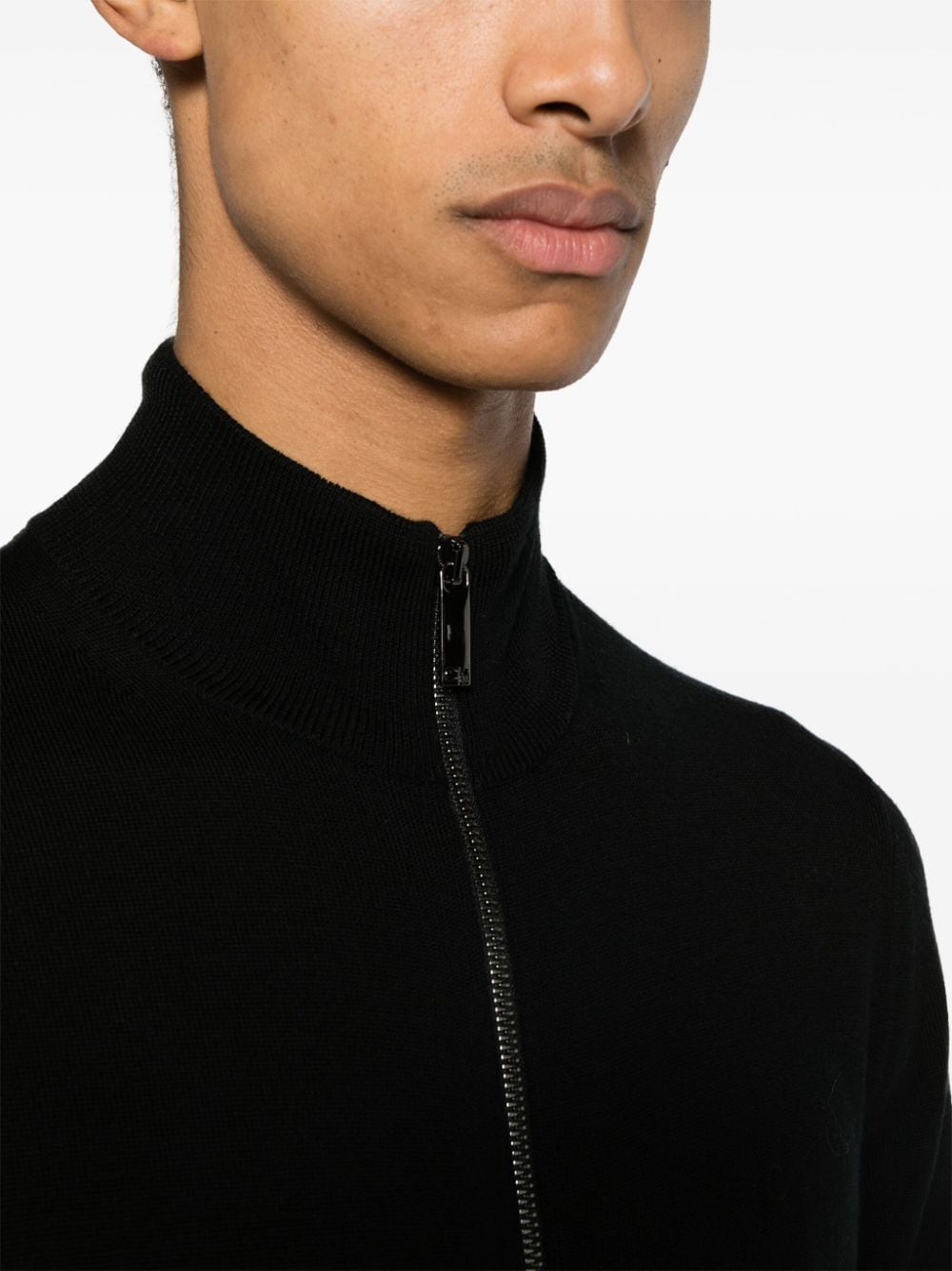 Calvin Klein Vest met geborduurd logo Zwart