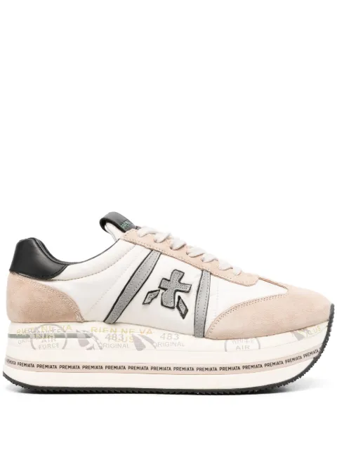 Premiata tenis Beth 6500 con parche del logo 