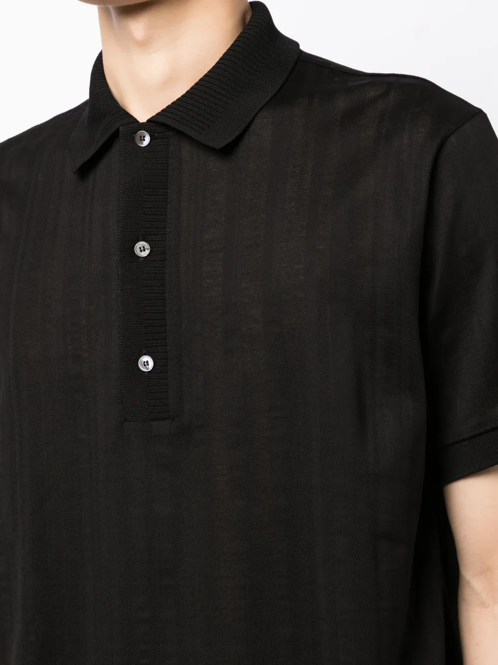 Striped Organic-Cotton Polo Shirt