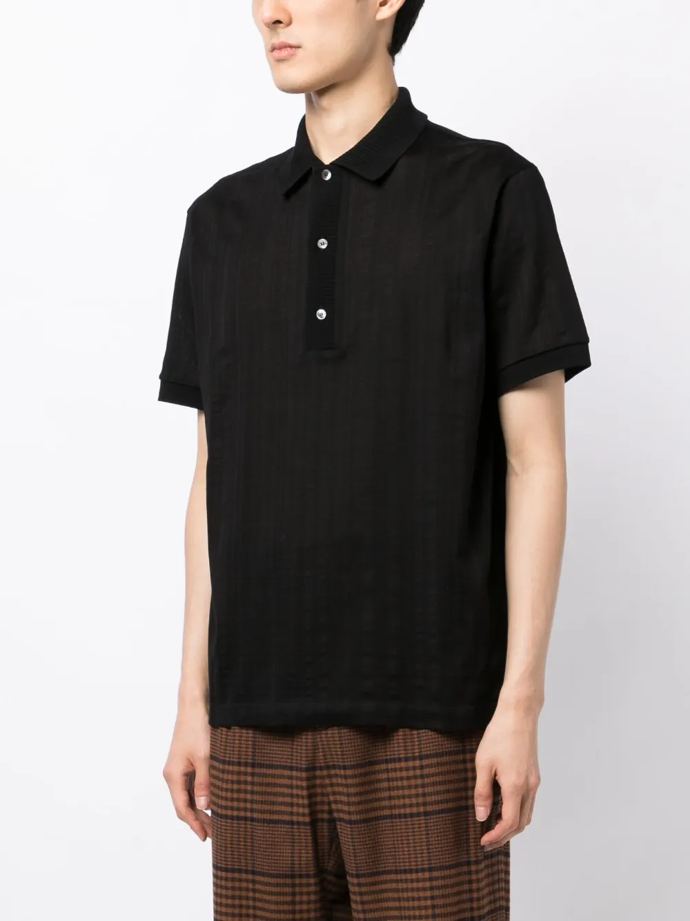 Striped Organic-Cotton Polo Shirt