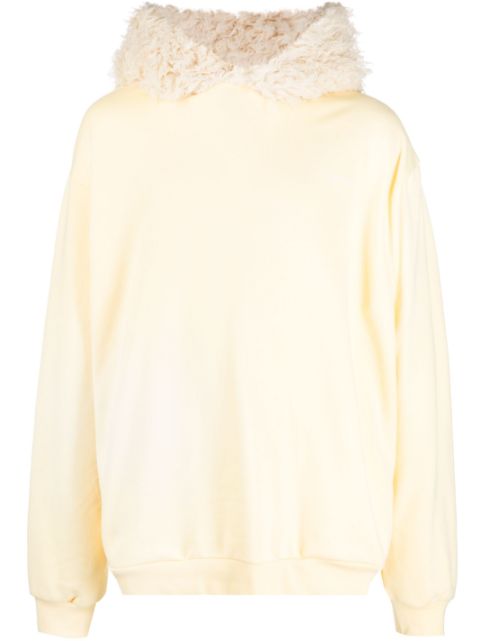 Marni faux-fur cotton hoodie Men