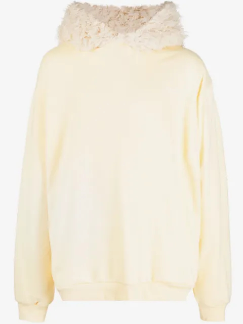 Marni faux-fur cotton hoodie