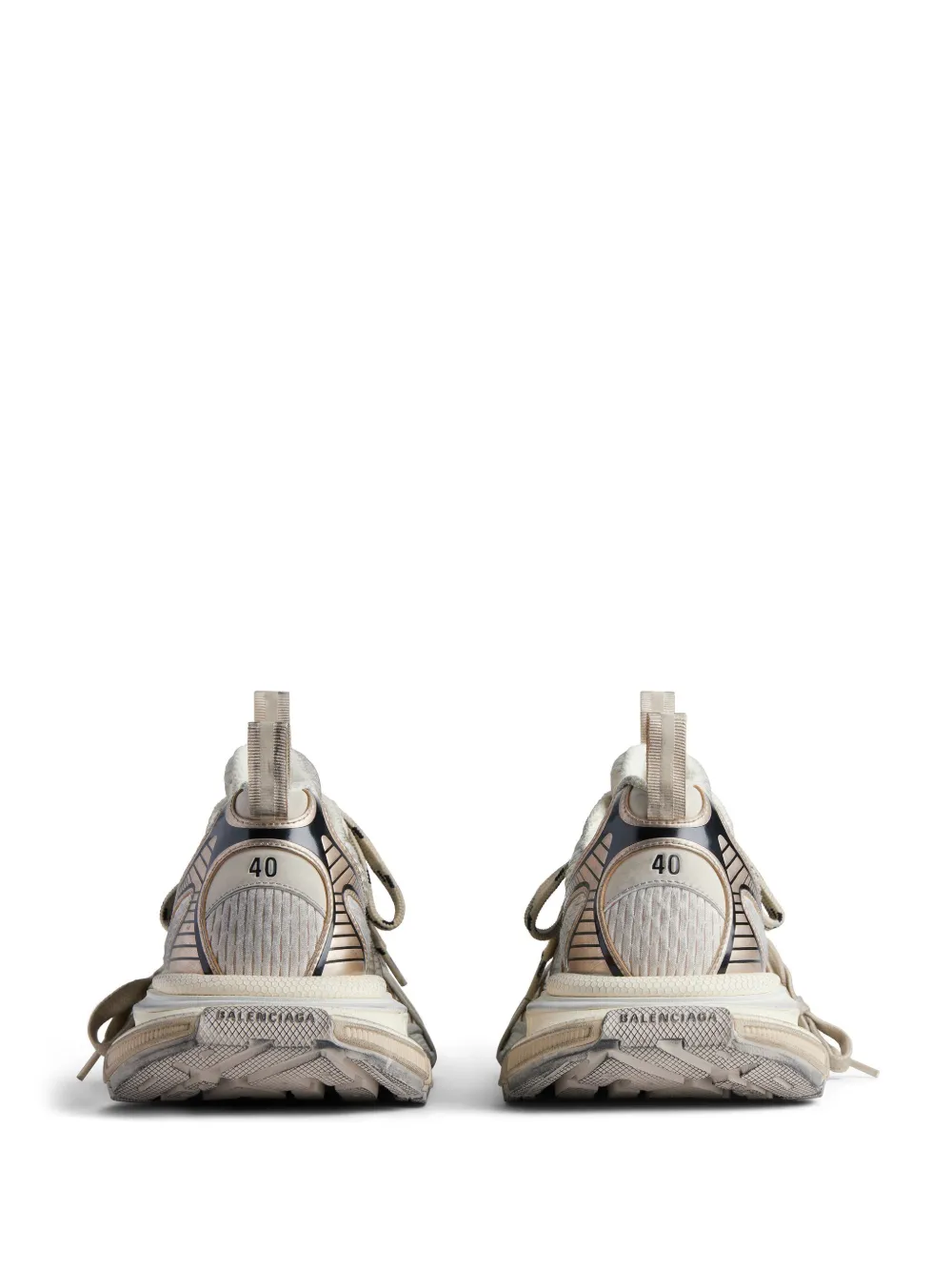 Balenciaga Men's 3xl Mesh Runner Sneakers In Neutrals
