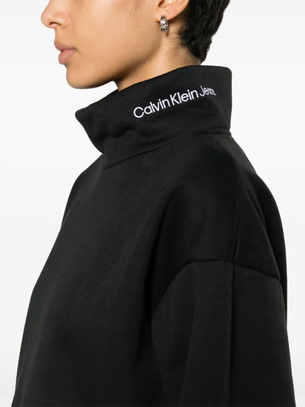 Calvin klein high neck sweatshirt shop