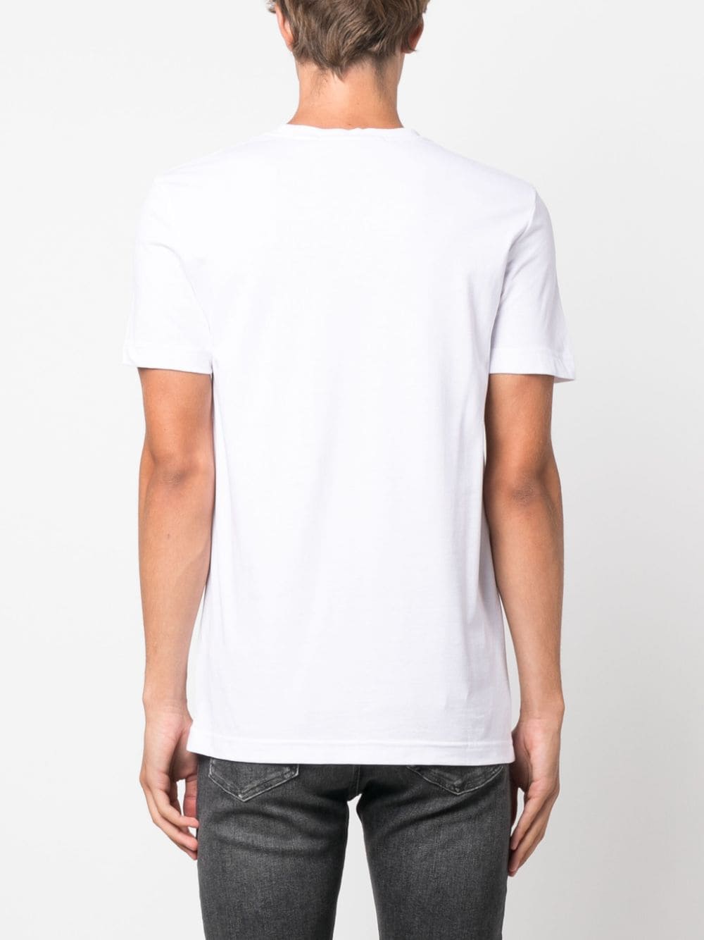 Shop Calvin Klein Jeans Est.1978 Logo-patch Crew-neck T-shirt In White