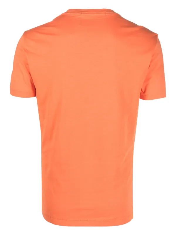 Orange crew neck outlet t shirt