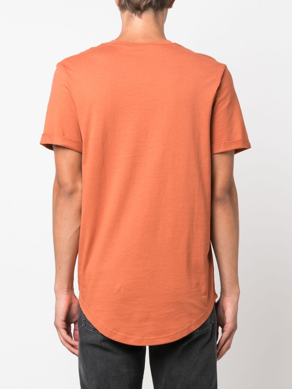 Shop Calvin Klein Jeans Est.1978 Logo-patch Cotton T-shirt In Orange